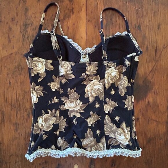 Vintage Betsey Johnson Bustier Corset Swim Top - Picture 12 of 13